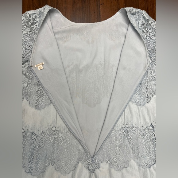 Sundance Northern Sky Shift Dress Size XXL Light Blue Layered Lace Wedding EUC - Picture 7 of 10